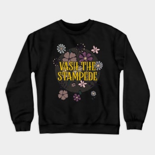 Aesthetic Proud Name Vash Flowers Anime Retro Styles Crewneck Sweatshirt